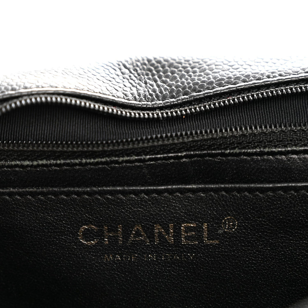 Chanel Caviar Quilted Jumbo Single Flap Black