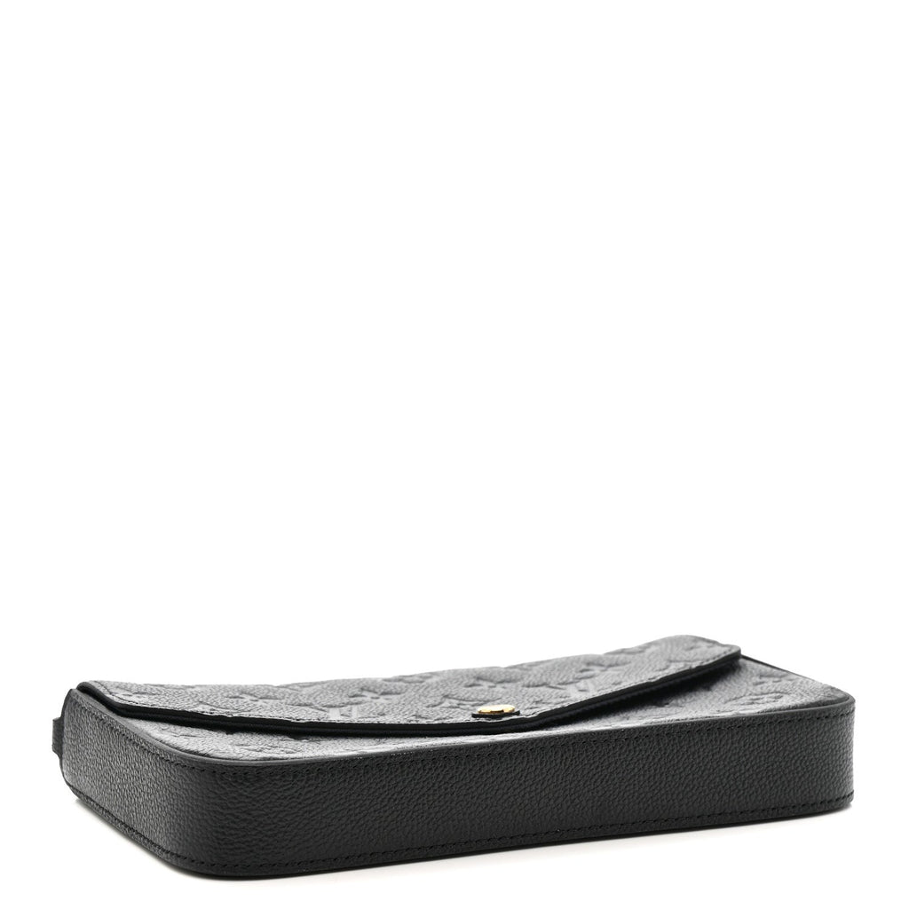 Louis Vuitton Empreinte Pochette Felicie Chain Wallet Black
