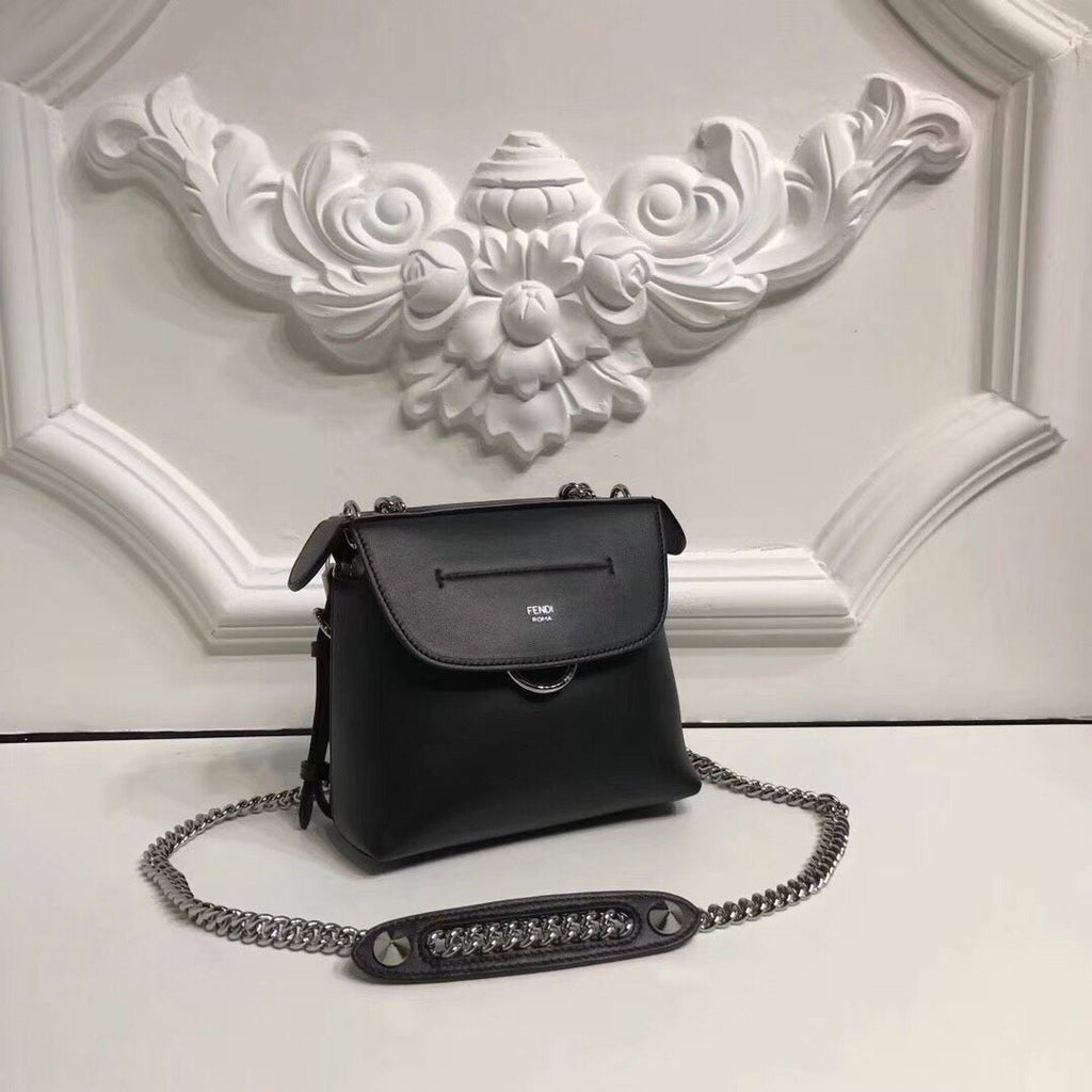 Fendi Black Mini Back To School Backpack