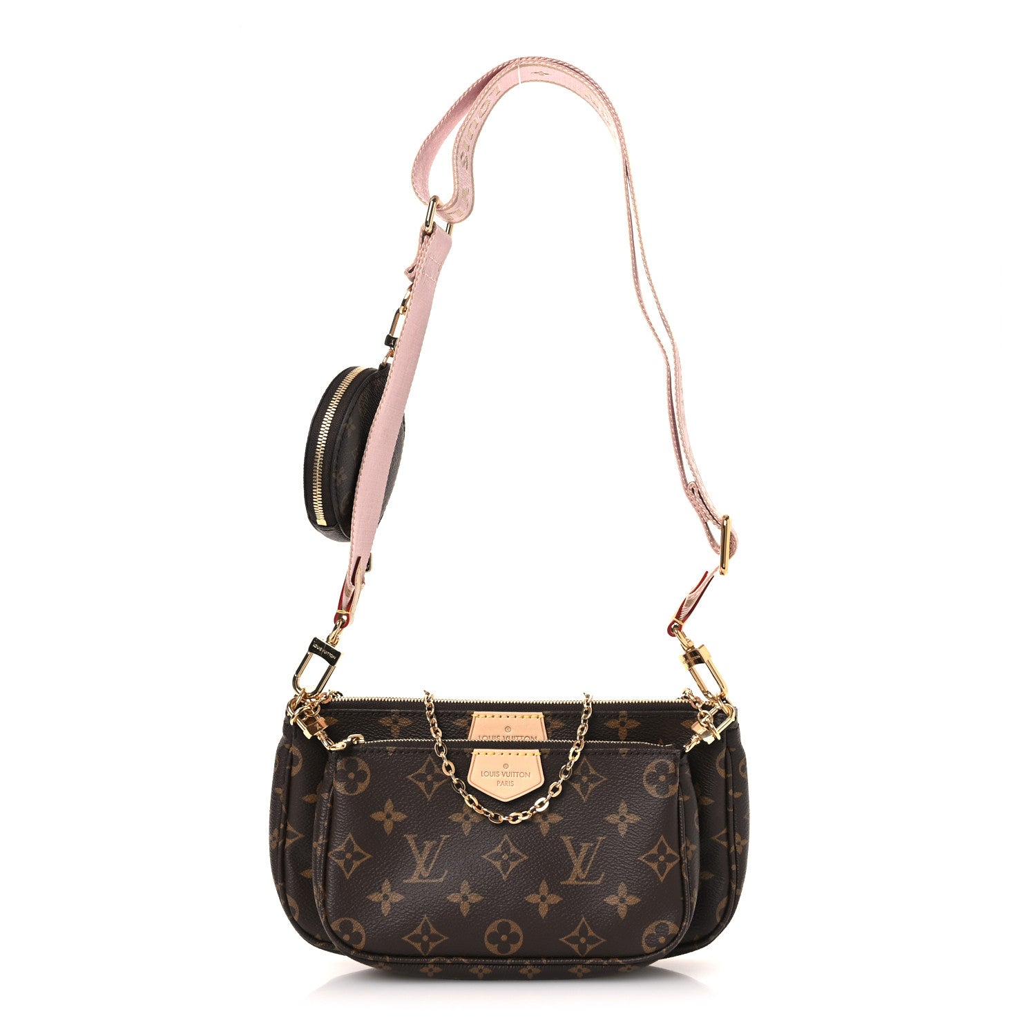 Louis Vuitton Monogram Multi Pochette Accessories Rose Clair