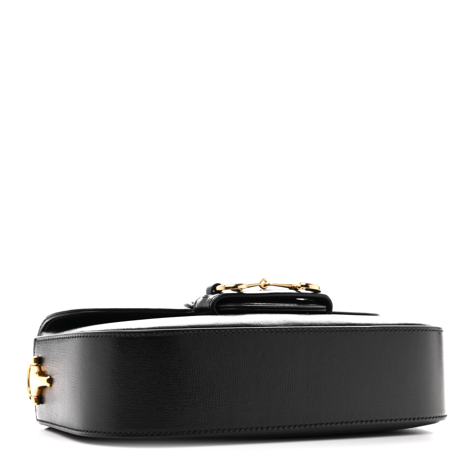 Gucci Azalea Calfskin Small Horsebit 1955 Chain Shoulder Bag Black