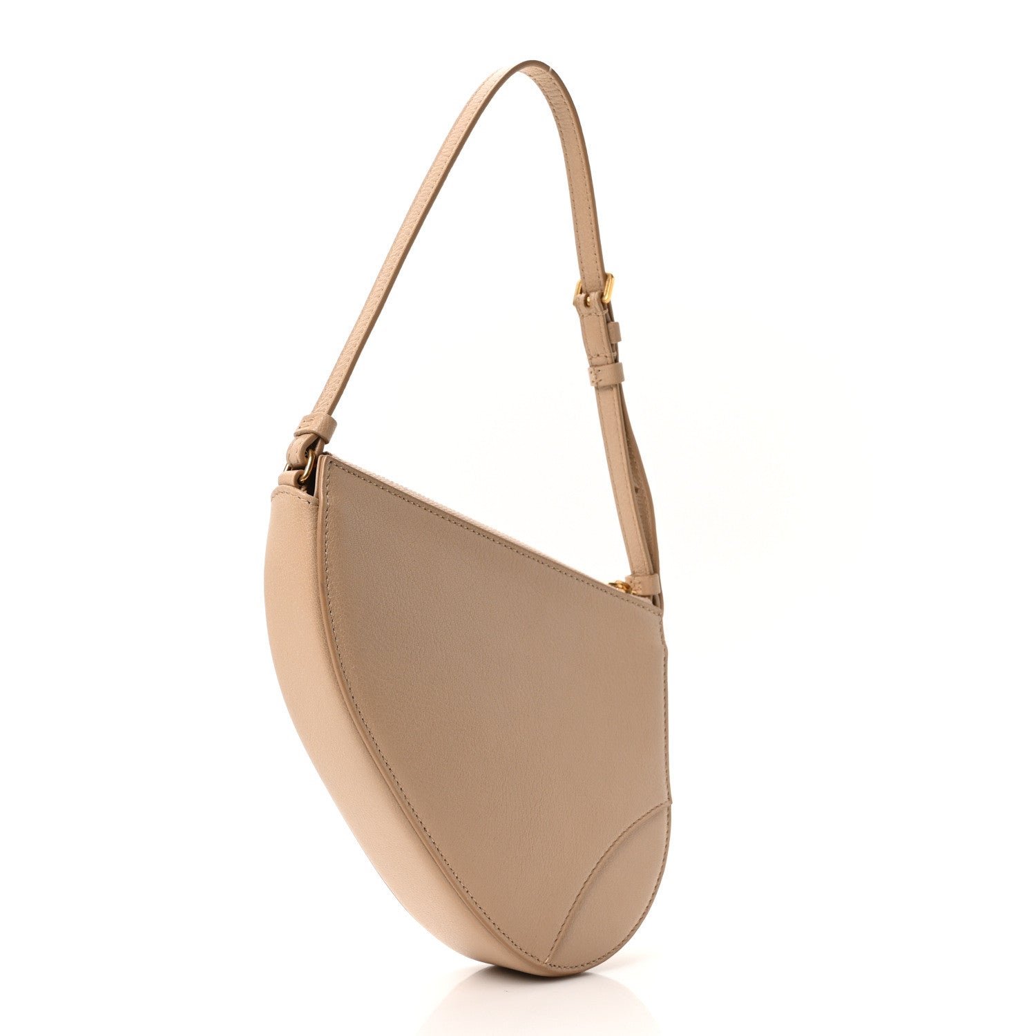 Christian Dior Goatskin Saddle Rodeo Pouch Biscuit