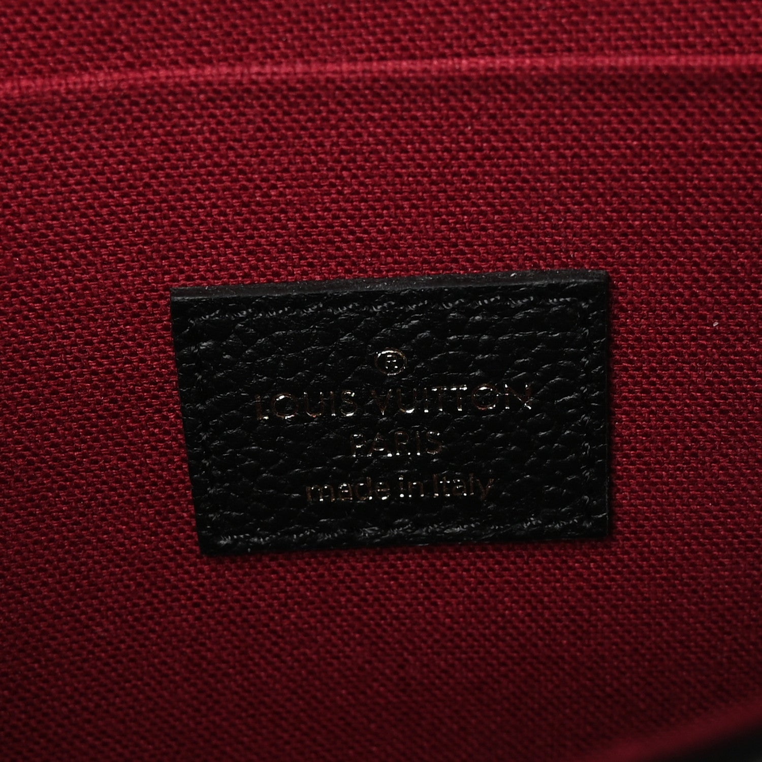 Louis Vuitton Empreinte Monogram Giant Felicie Pochette Black Beige