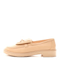 Lambskin Quilted CC Turnlock Moccasins 40 Beige