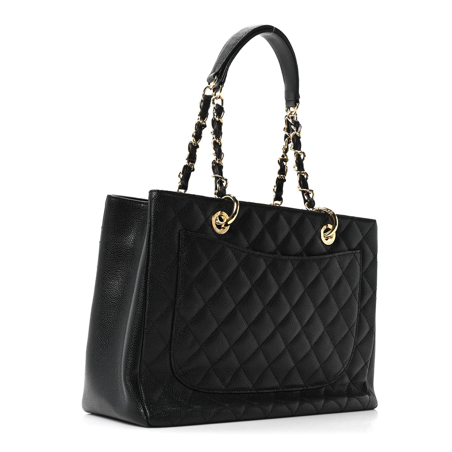 Chanel Caviar Quilted Grand Shopping Tote GST Black