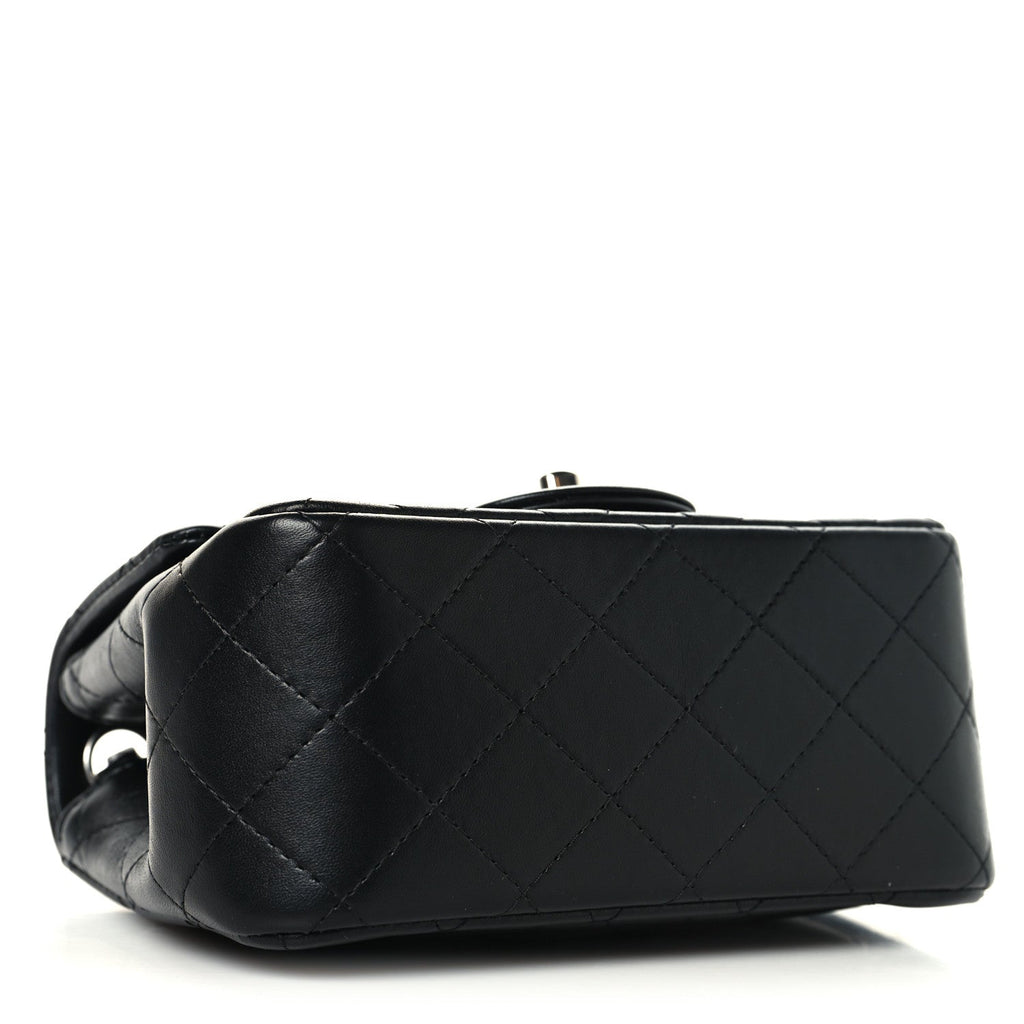 Chanel Lambskin Quilted Mini Square Flap Black