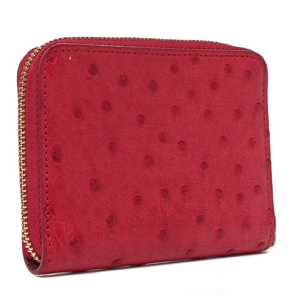 Louis Vuitton Ostrich Zippy Coin Purse Magenta