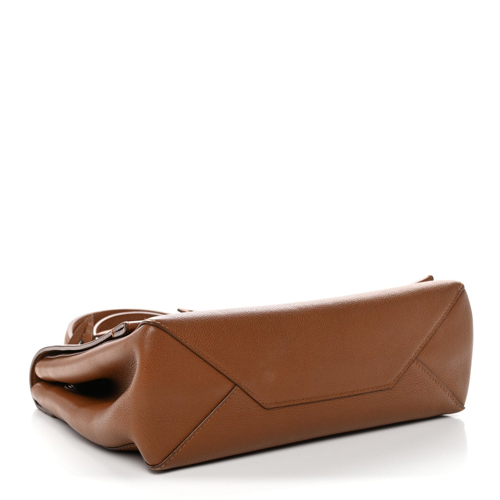 Louis Vuitton Soft Calfskin Lockme II Top Handle Cognac