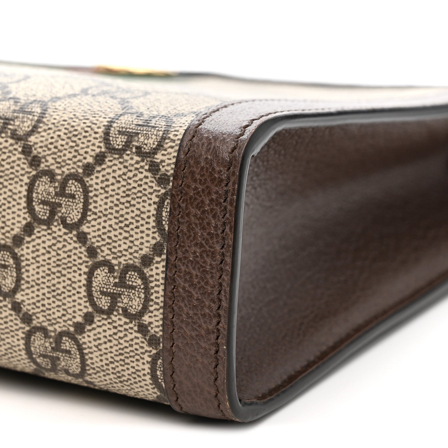 Gucci GG Supreme Monogram Web Ophidia Pouch Brown