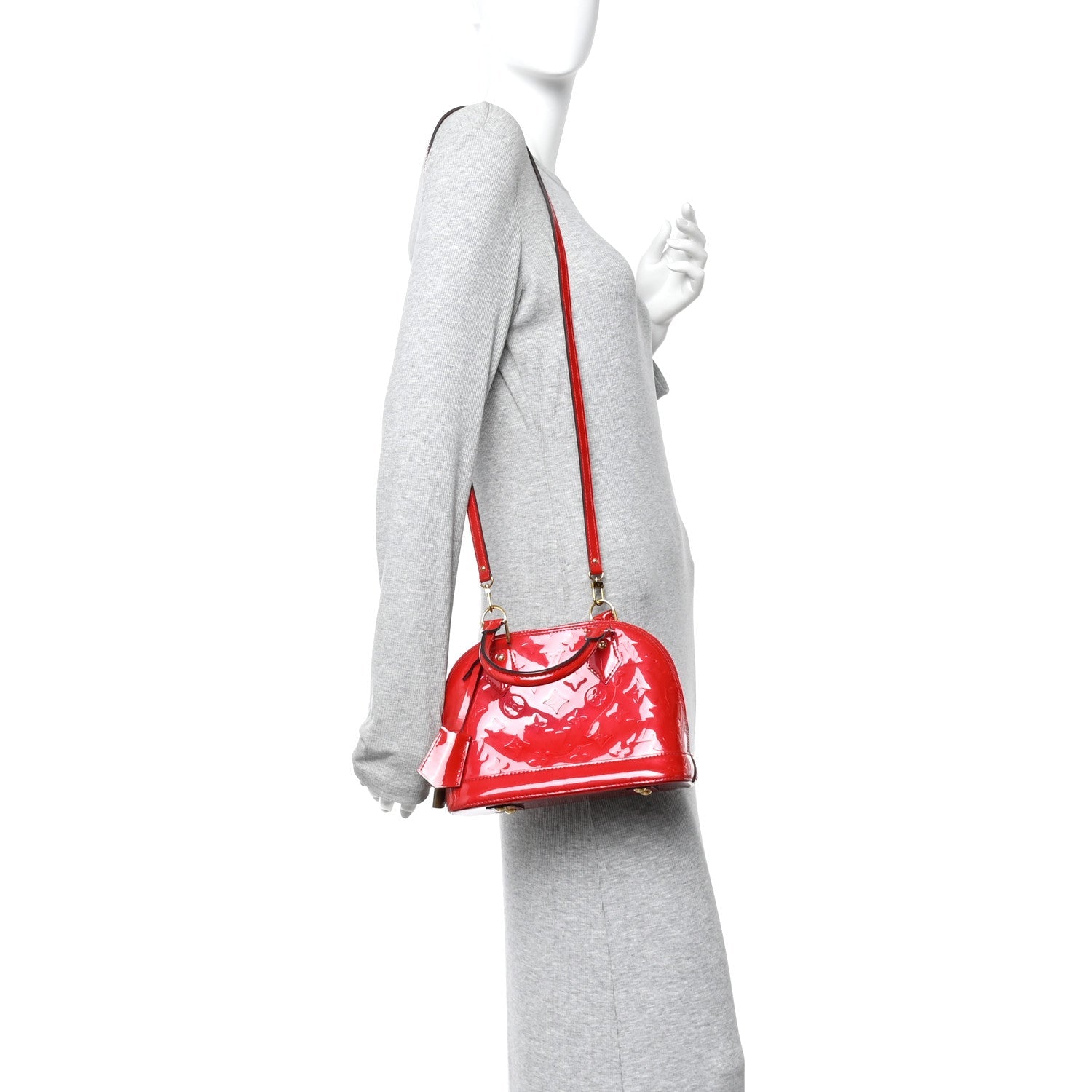 Louis Vuitton Vernis Alma BB Rose Indien