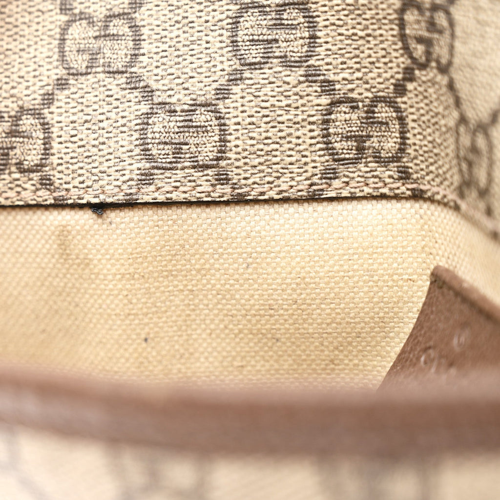 Gucci GG Supreme Monogram Neo Vintage Web Belt Bag Brown