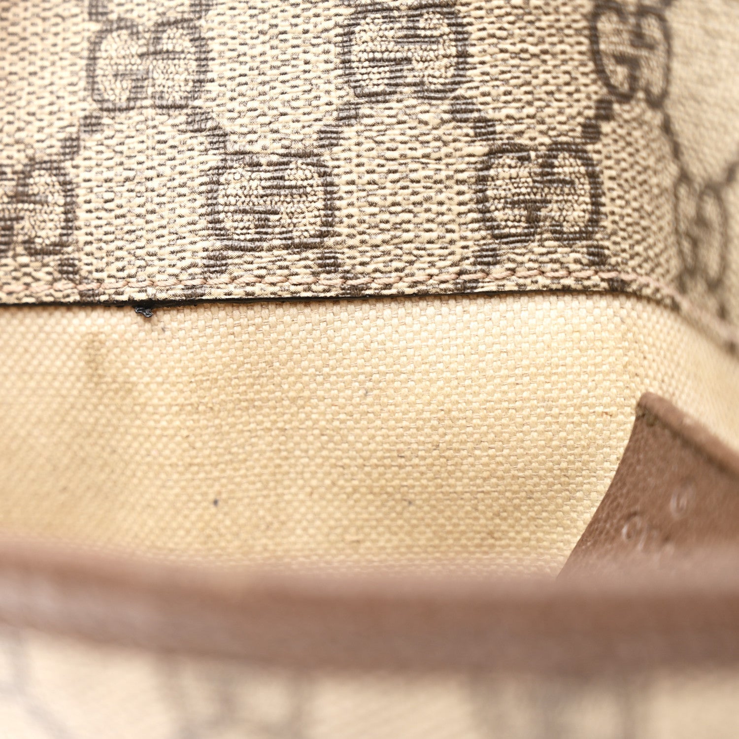 Gucci GG Supreme Monogram Neo Vintage Web Belt Bag Brown