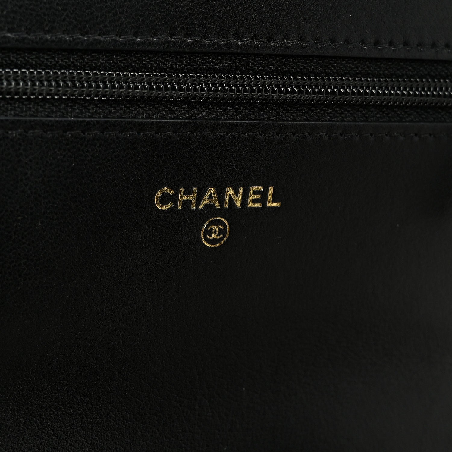 Chanel Lambskin Quilted Chanel 19 Wallet On Chain WOC Black