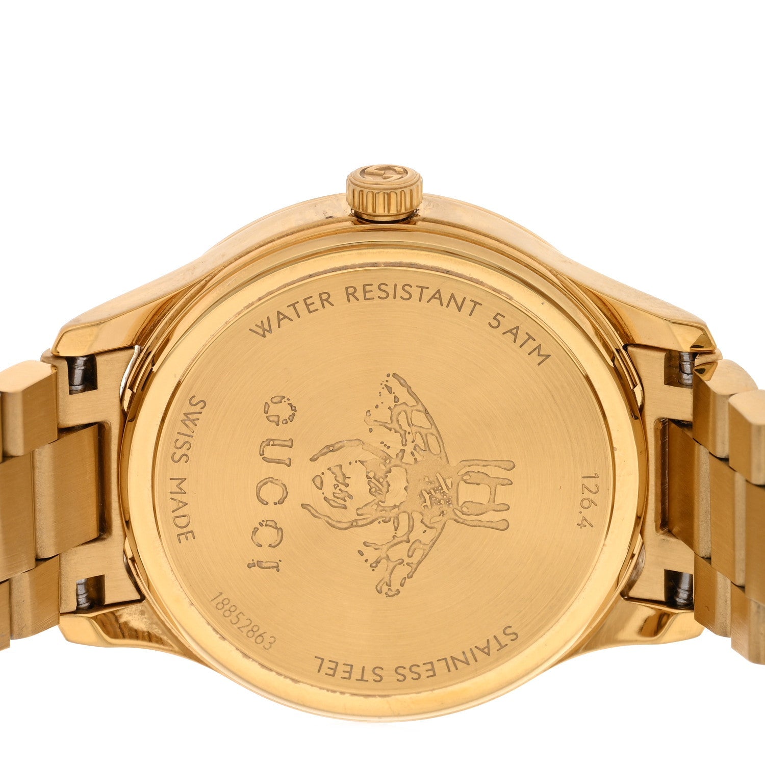 Gucci Stainless Steel 32mm G-Timeless Bee Quartz Watch Gold