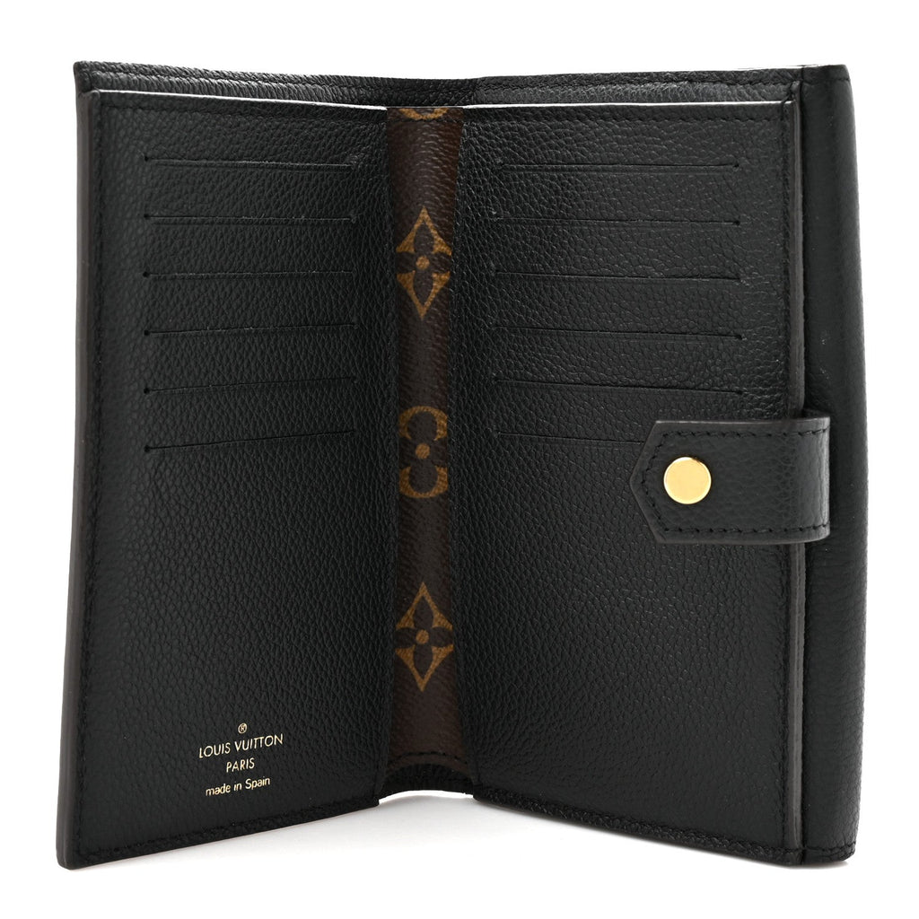 Louis Vuitton Monogram Pallas Compact Wallet Black