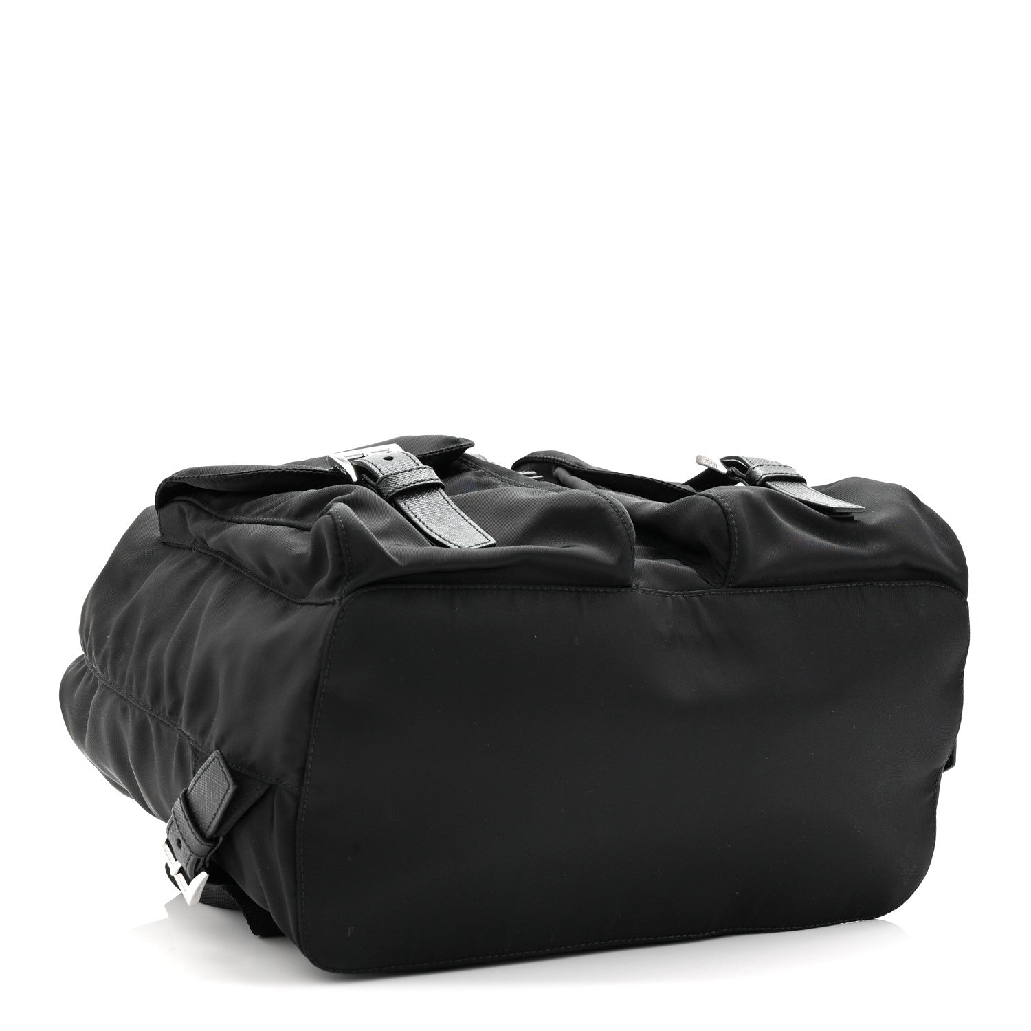 Prada Tessuto Nylon Saffiano Medium Backpack Black