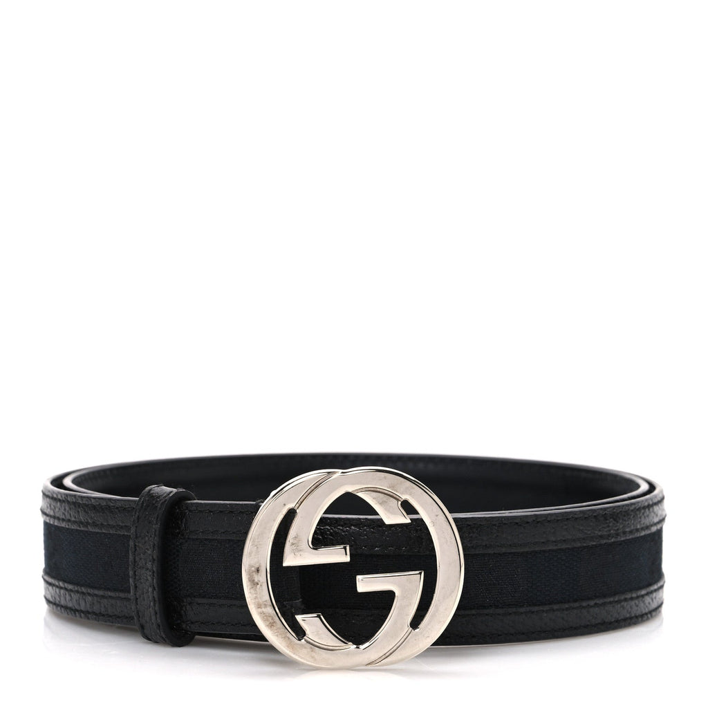 Gucci Monogram Interlocking G Belt 85 34 Black
