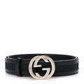 Gucci Monogram Interlocking G Belt 85 34 Black