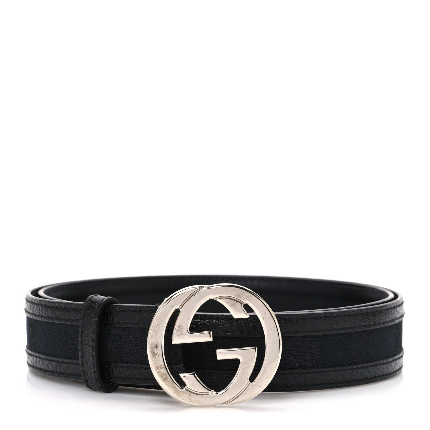 Gucci Monogram Interlocking G Belt 85 34 Black