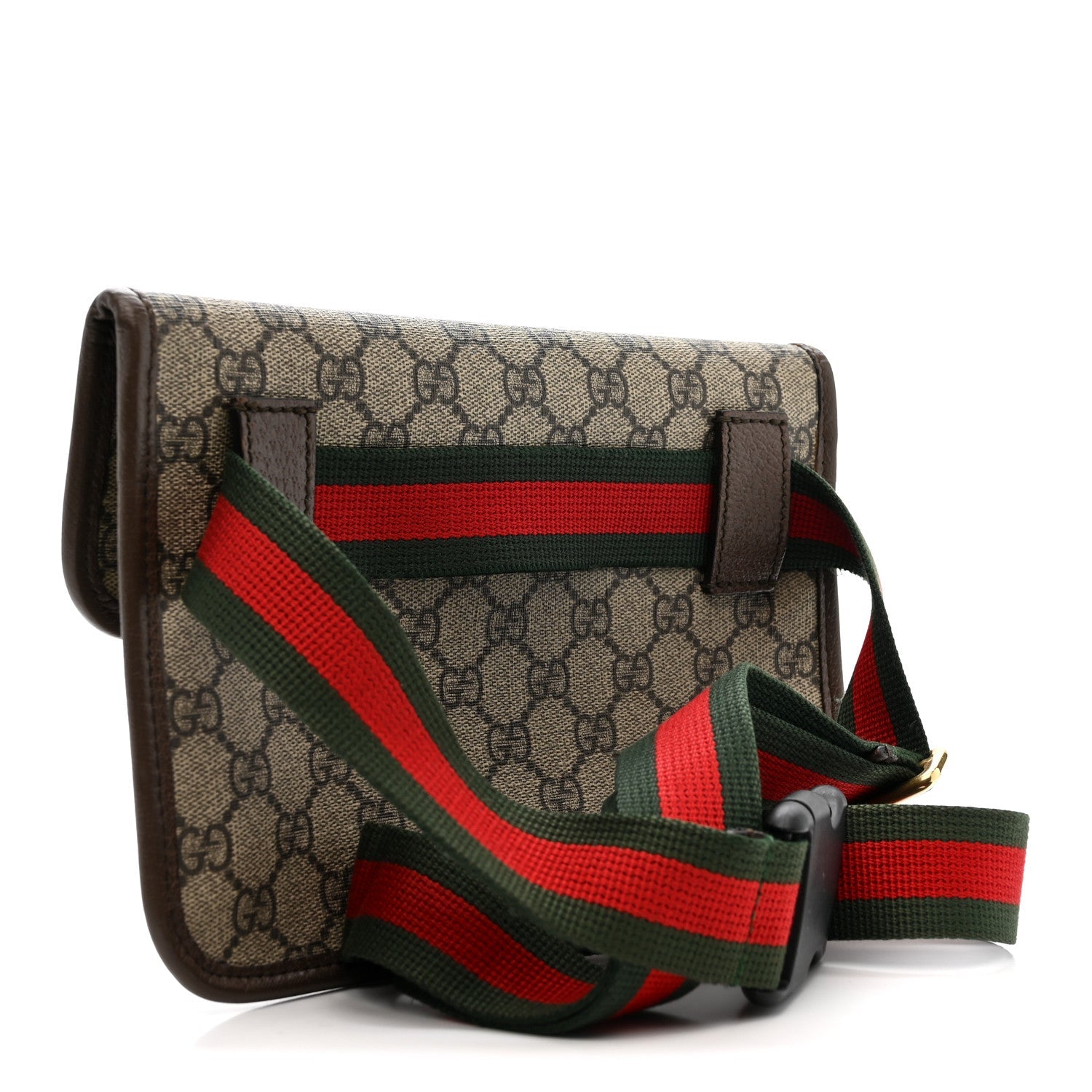 Gucci GG Supreme Monogram Neo Vintage Web Belt Bag Brown