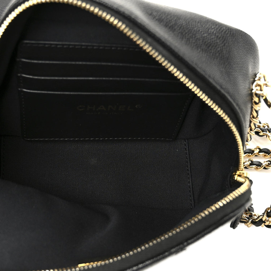 Chanel Caviar Quilted Mini CC You Camera Case Black
