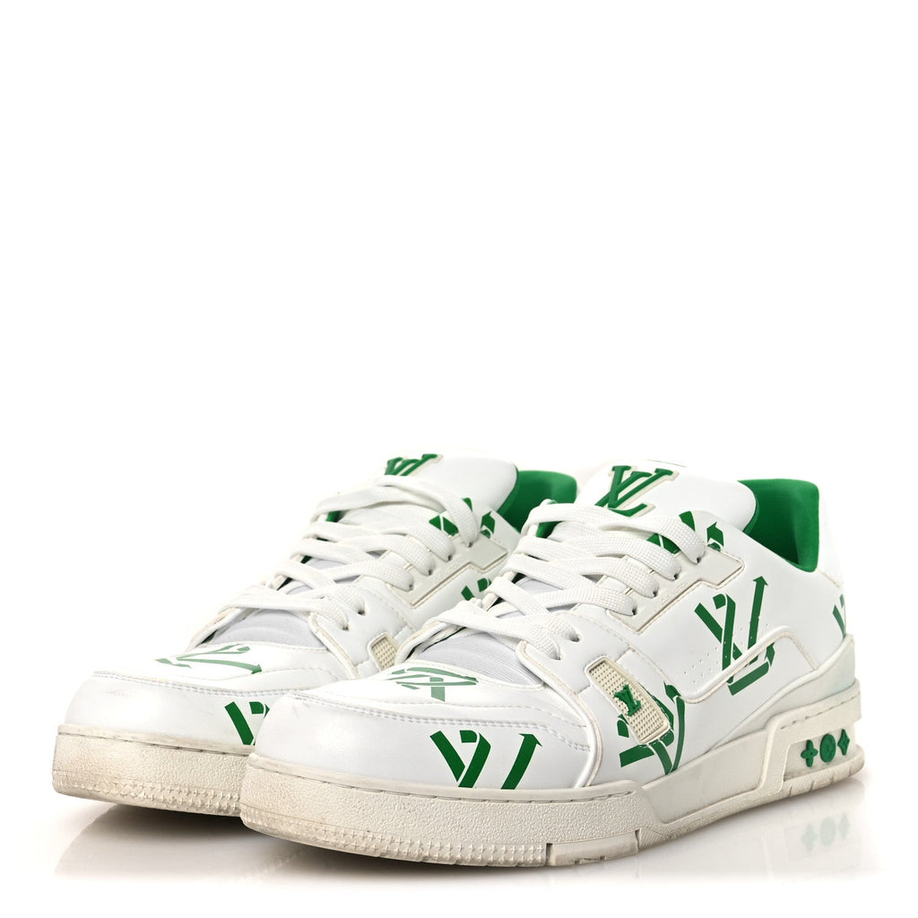 Louis Vuitton Mens LV Trainer Sneakers 10.5 Green