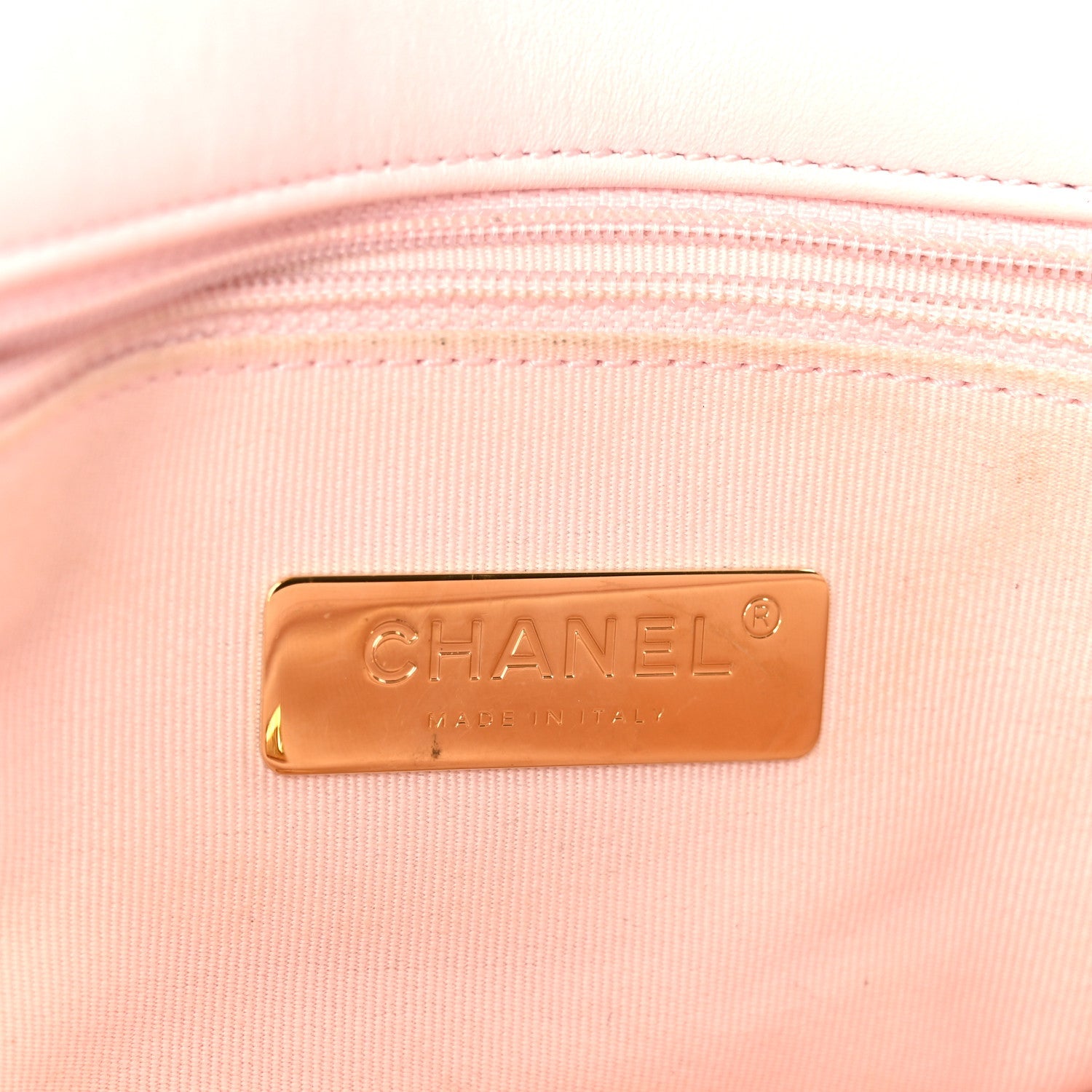 Chanel Lambskin Quilted Medium Chanel 19 Flap Light Pink