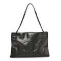 Chanel Iridescent Calfskin CC East West Shopping Tote Black