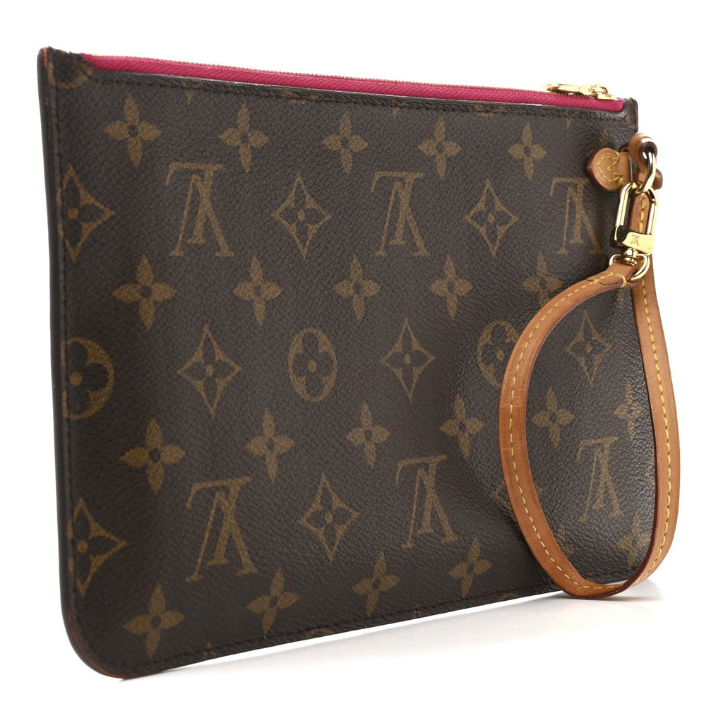 Louis Vuitton Monogram Neverfull MM GM Pochette Pivoine