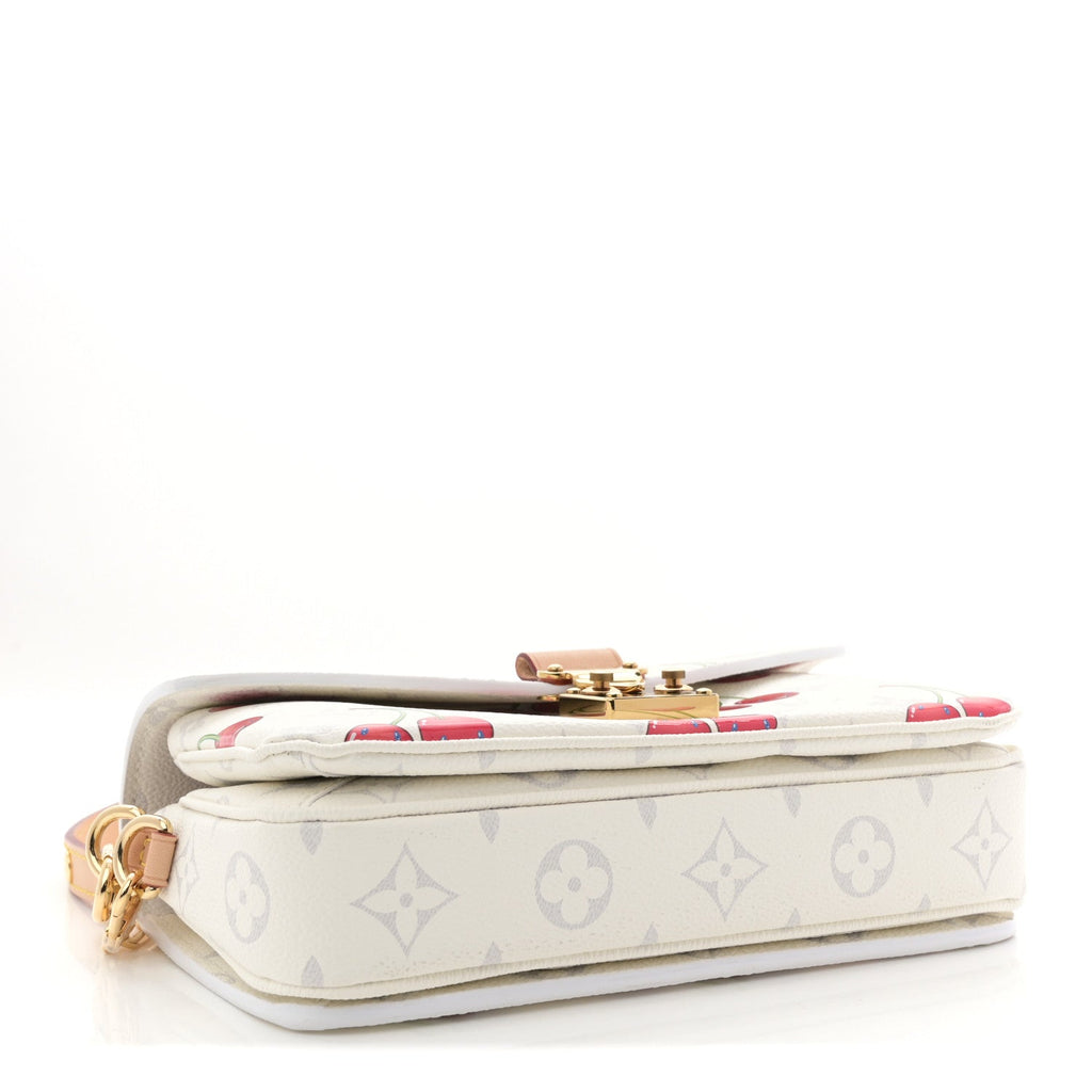 Louis Vuitton LV X TM Monogram Cerises Pochette Metis East West White
