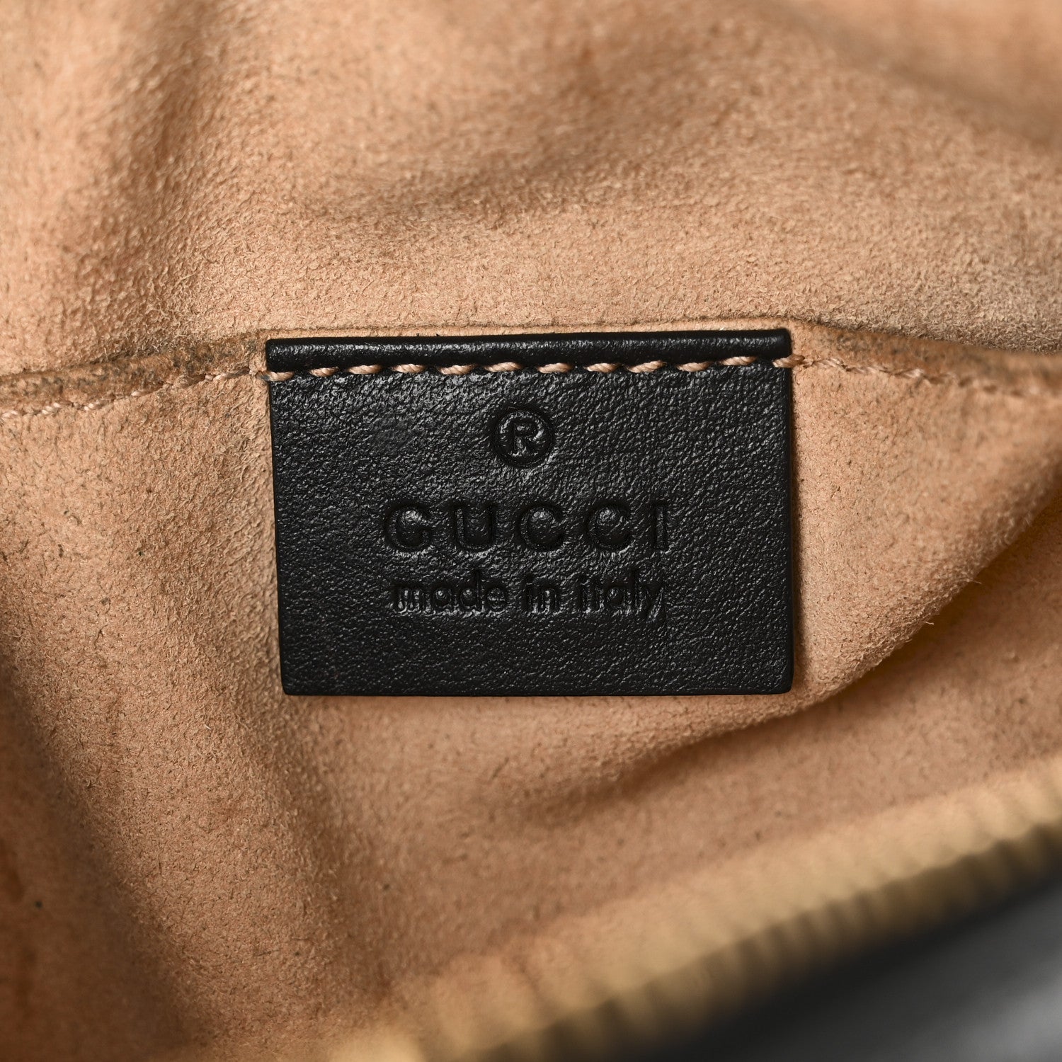 Gucci Calfskin Matelasse Mini GG Marmont Chain Shoulder Bag Black