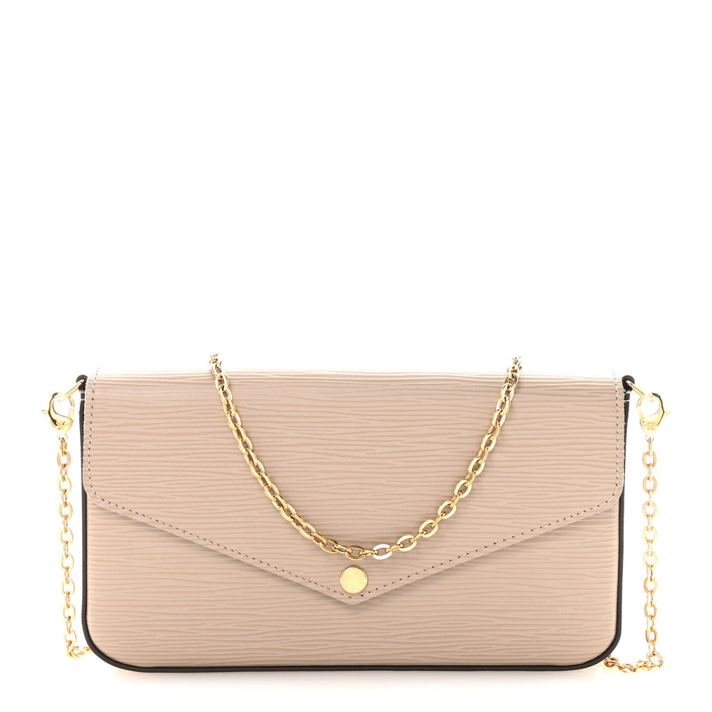 Louis Vuitton Epi Felicie Pochette Chain Wallet Galet