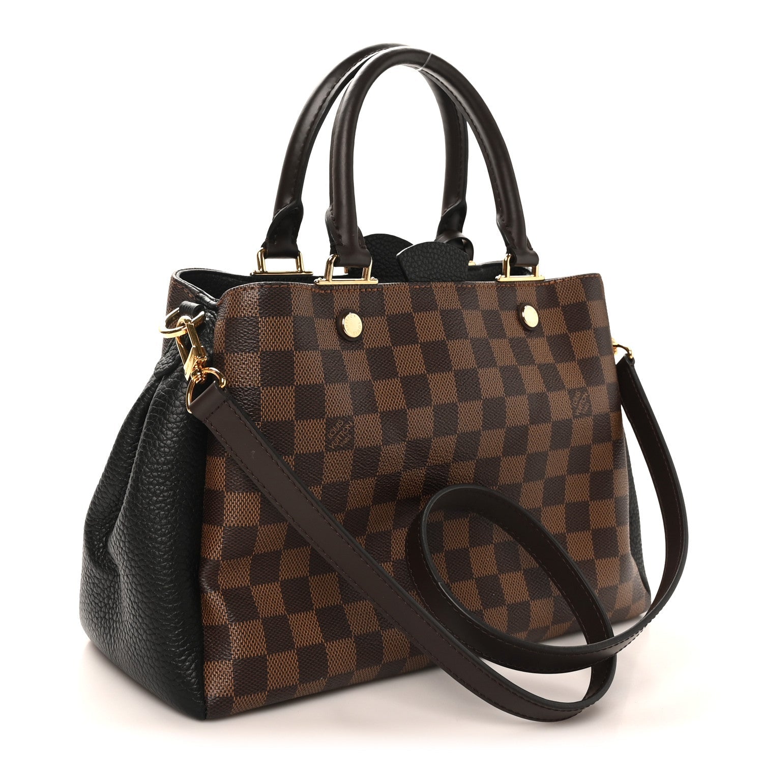 Louis Vuitton Damier Ebene Cuir Taurillon Brittany Black