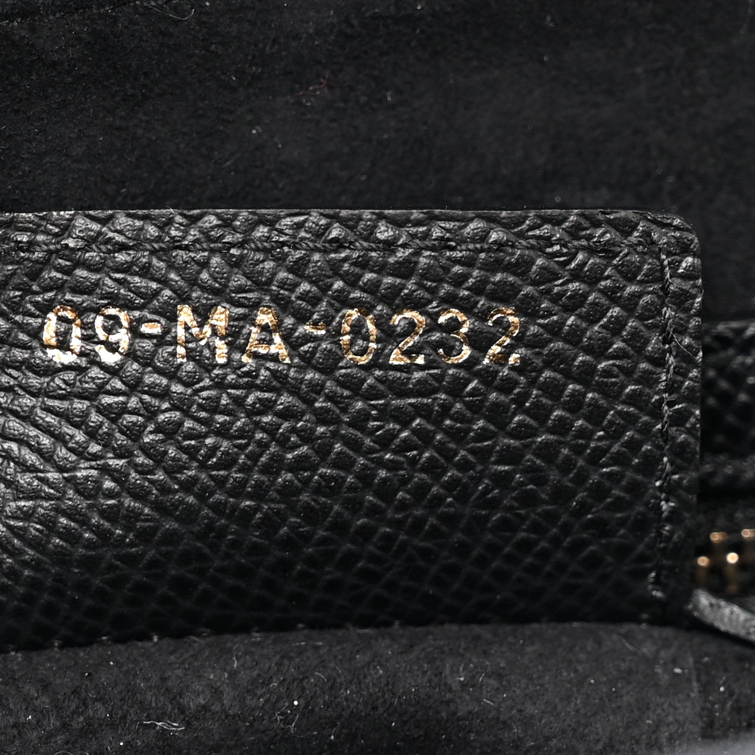 Christian Dior Grained Calfskin Saddle Bag Black