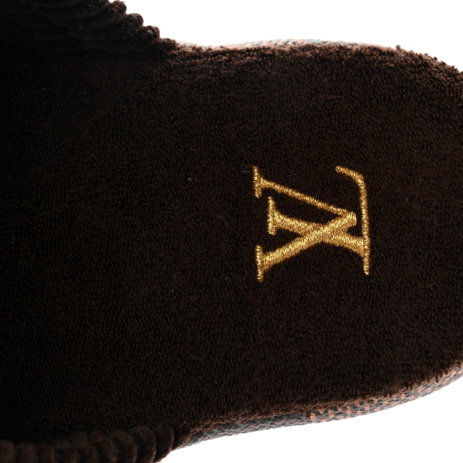 Louis Vuitton Damier Ebene Palace Slippers 35 Mocha