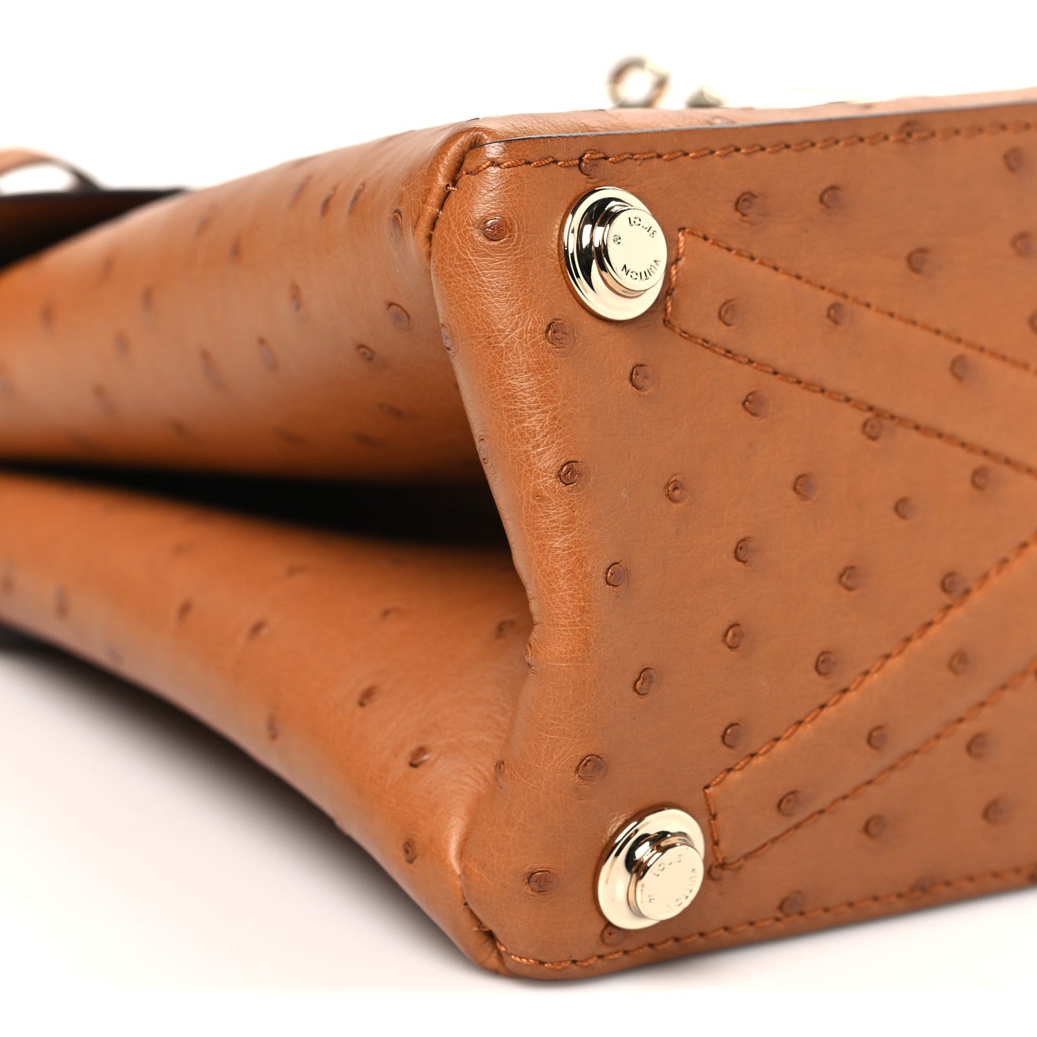 Louis Vuitton Ostrich Rose Des Vents PM Cognac