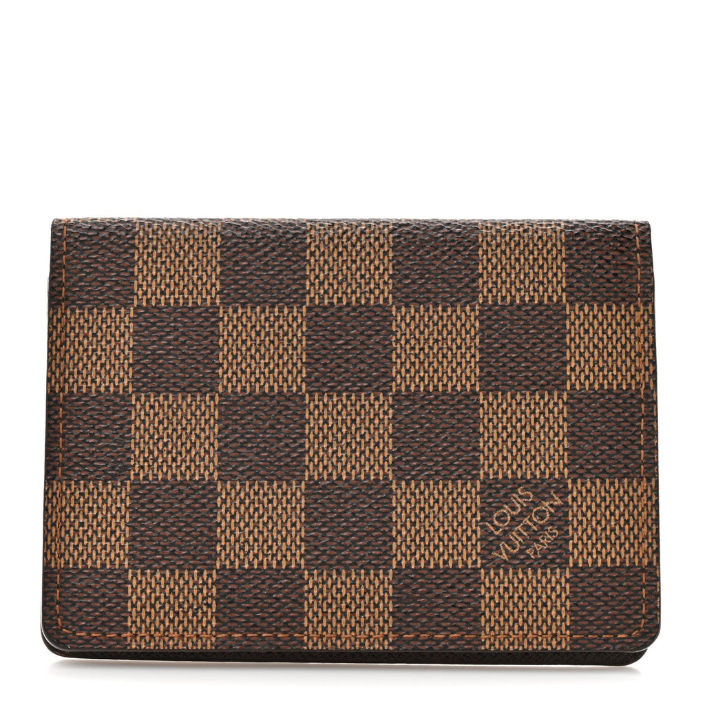 Louis Vuitton Damier Ebene Porte 2 Cartes Vertical Card Holder