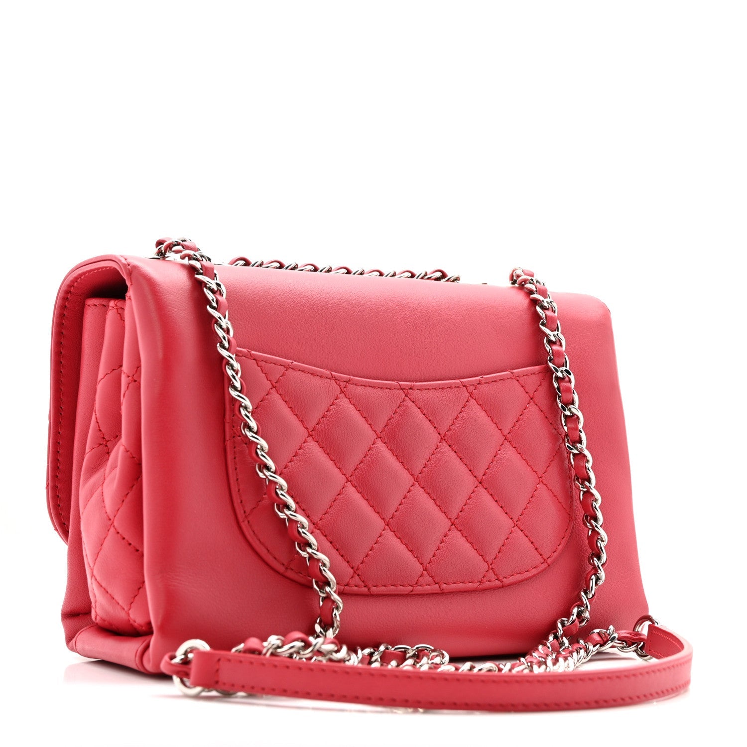 Chanel Calfskin Mini Tramezzo Flap Red