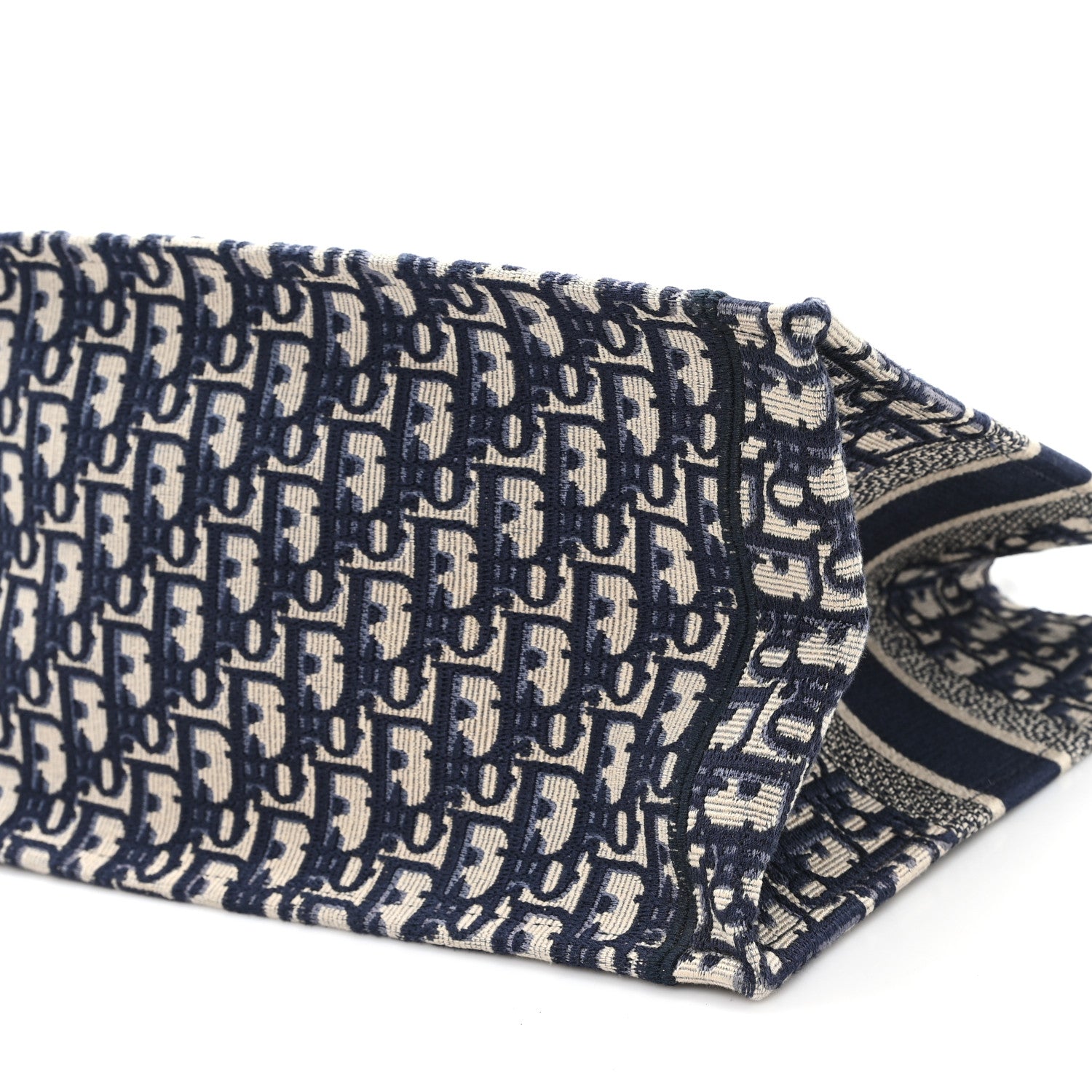 Christian Dior Oblique Medium Book Tote Blue Multicolor