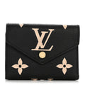 Louis Vuitton Empreinte Monogram Giant Victorine Wallet Black Beige