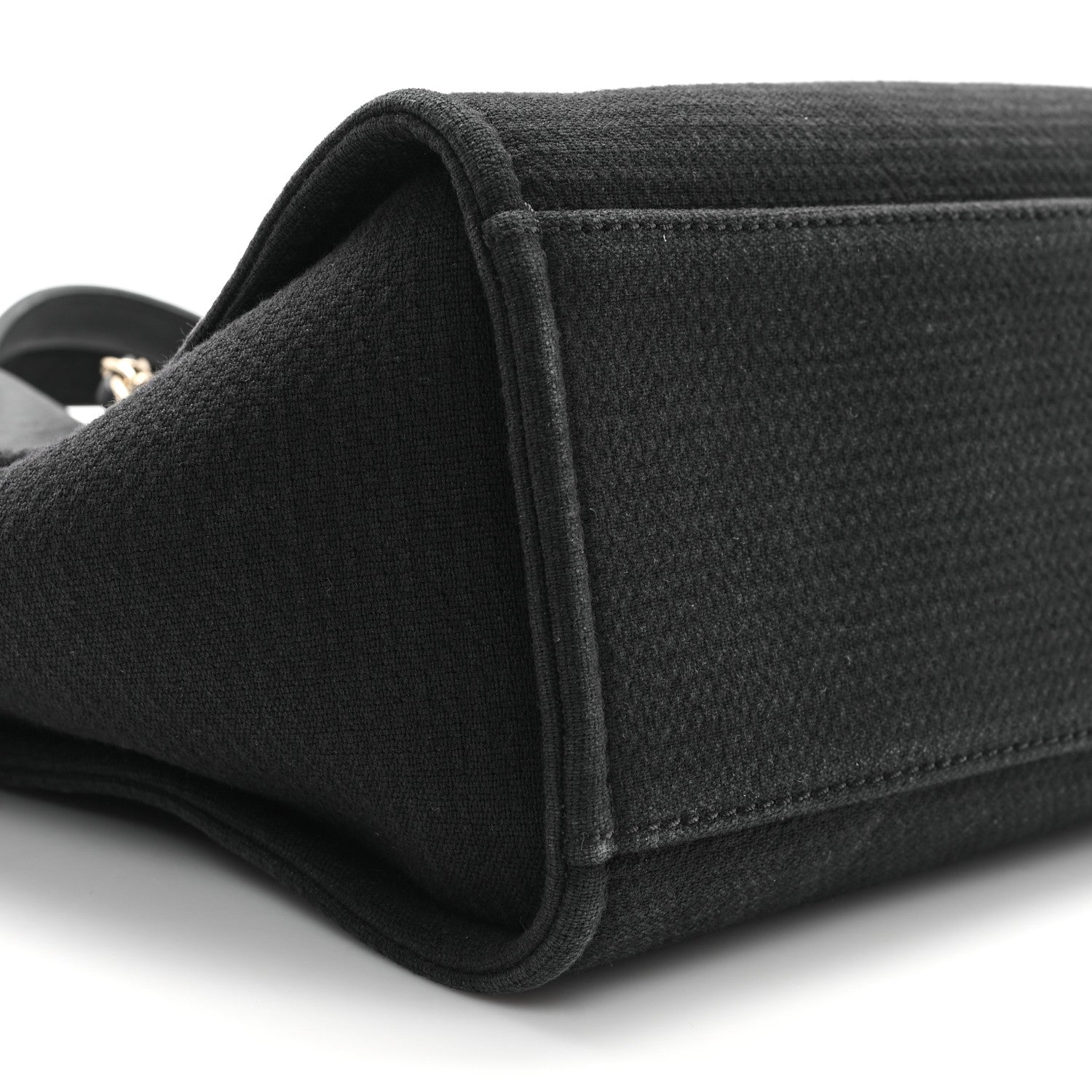 Chanel Mixed Fibers Small Deauville Tote Black