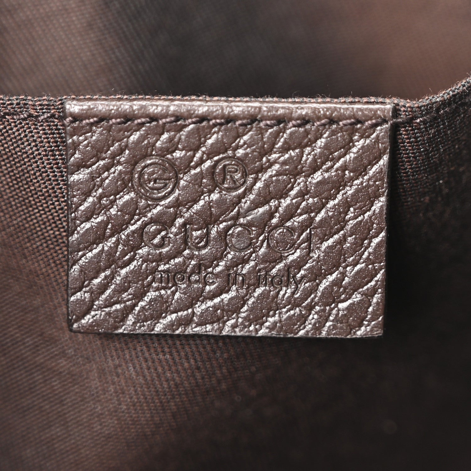 Gucci Monogram Belt Bag Dark Brown