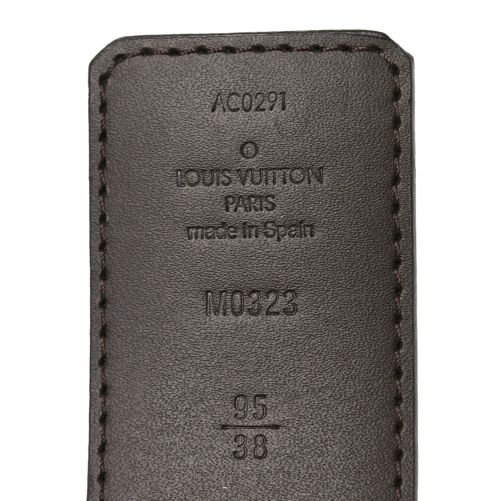Louis Vuitton Monogram Calfskin 40mm LV Initiales Reversible Belt 95 38 Brown