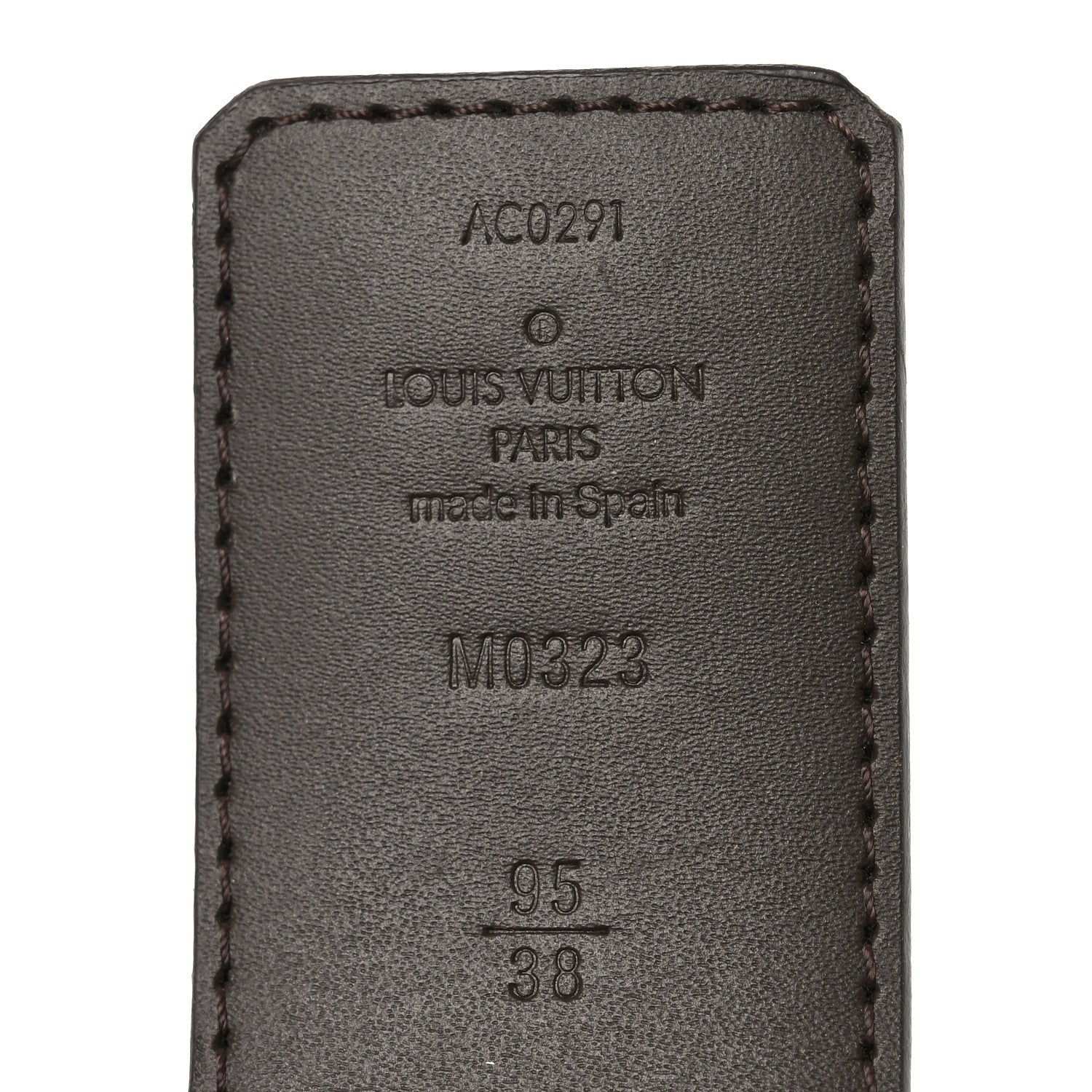 Louis Vuitton Monogram Calfskin 40mm LV Initiales Reversible Belt 95 38 Brown