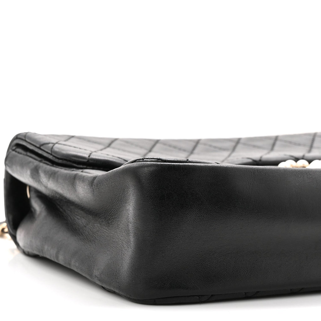 Chanel Lambskin Medium Westminster Pearl Flap Black