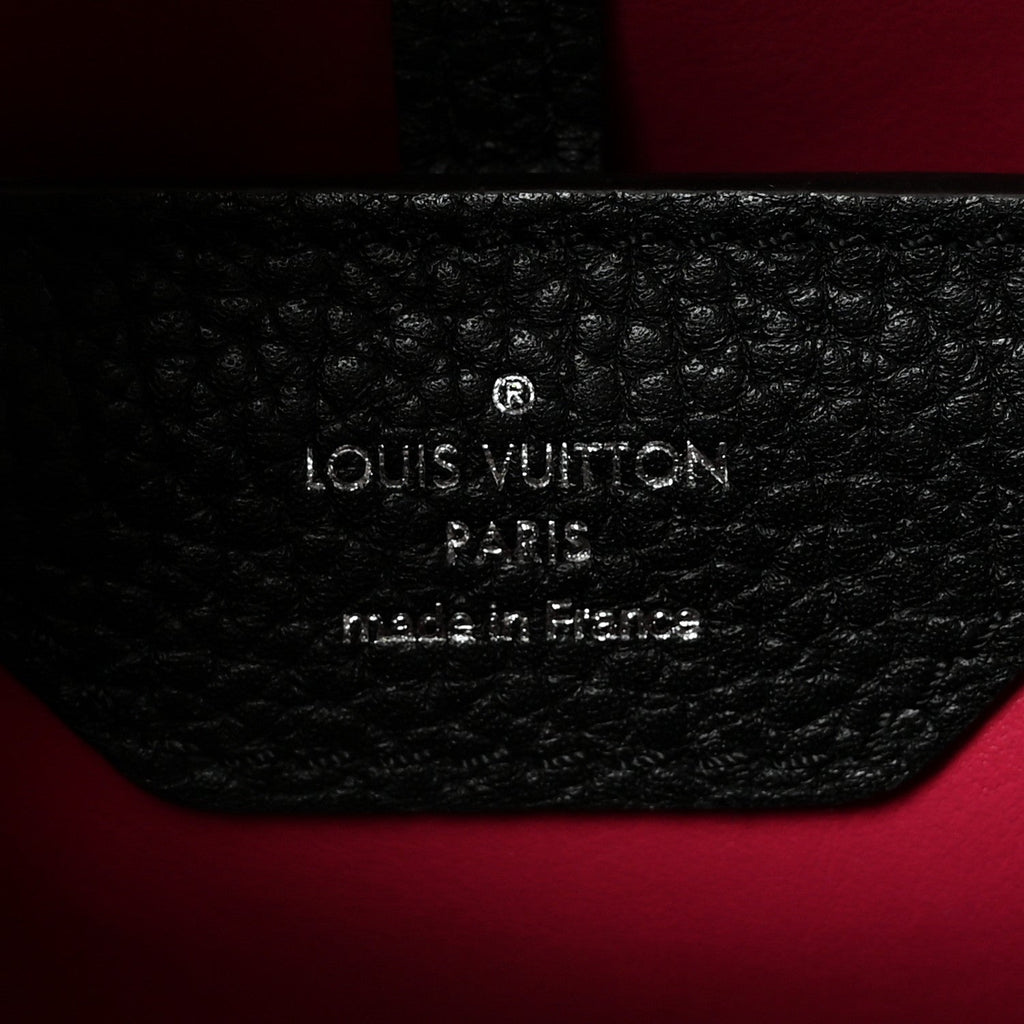 Louis Vuitton Taurillon Capucines PM Black