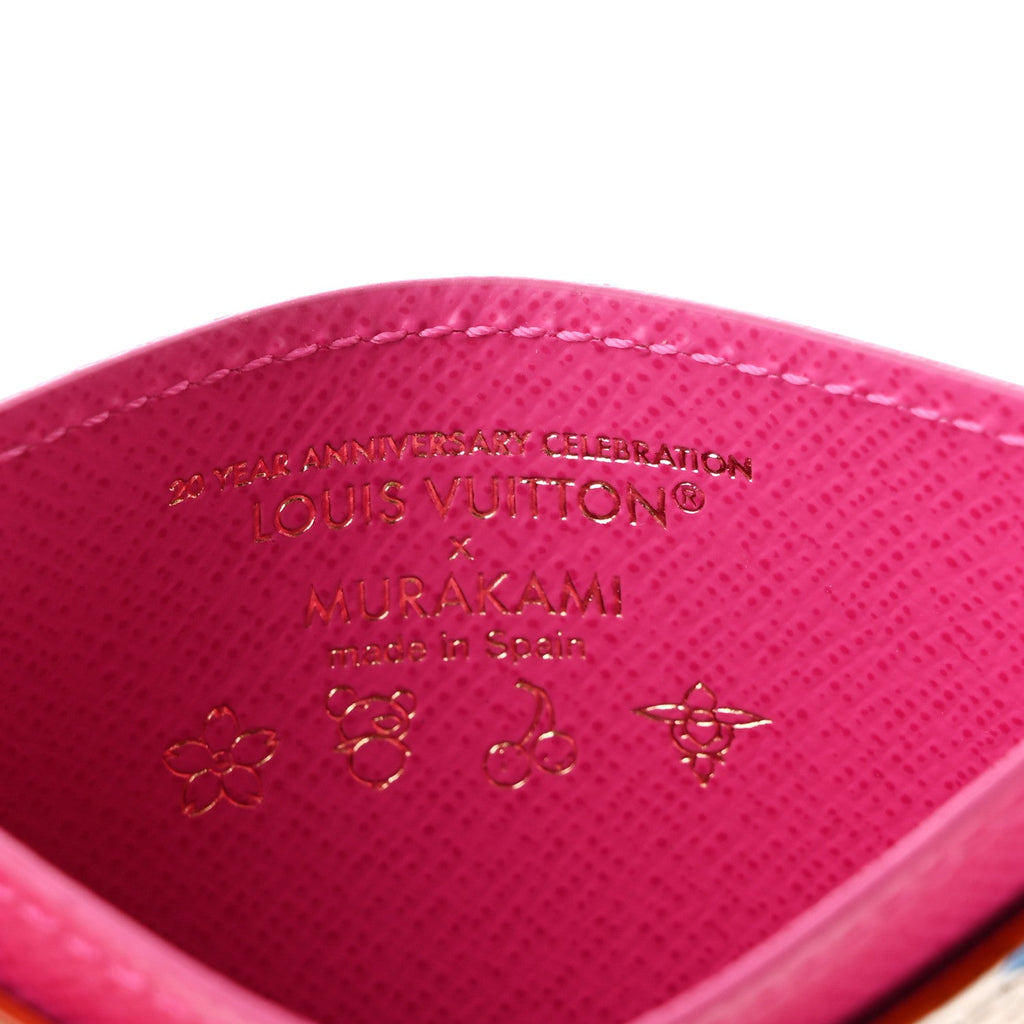Louis Vuitton LV X TM Monogram Multicolor Card Holder Kawaii Pink