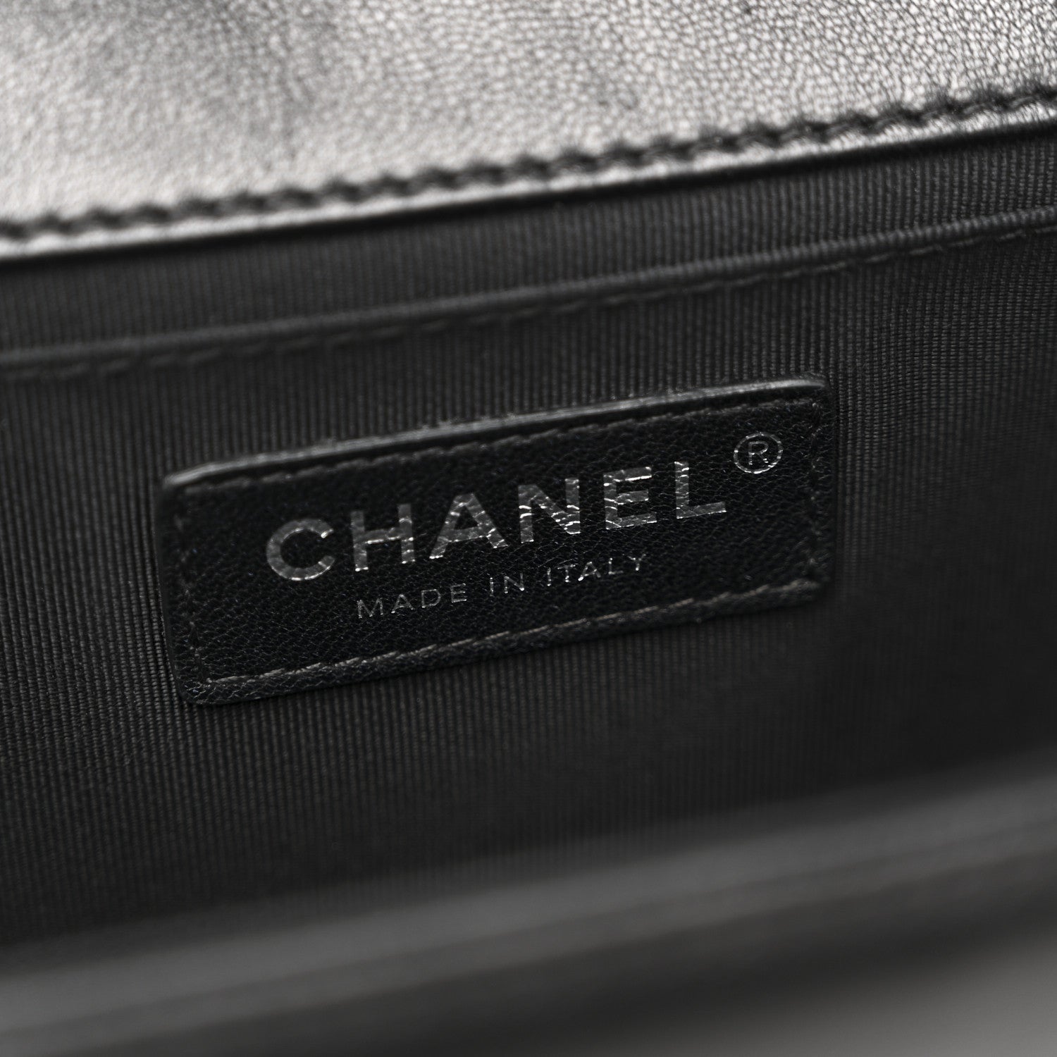 Chanel Lambskin Quilted Medium Boy Flap Black