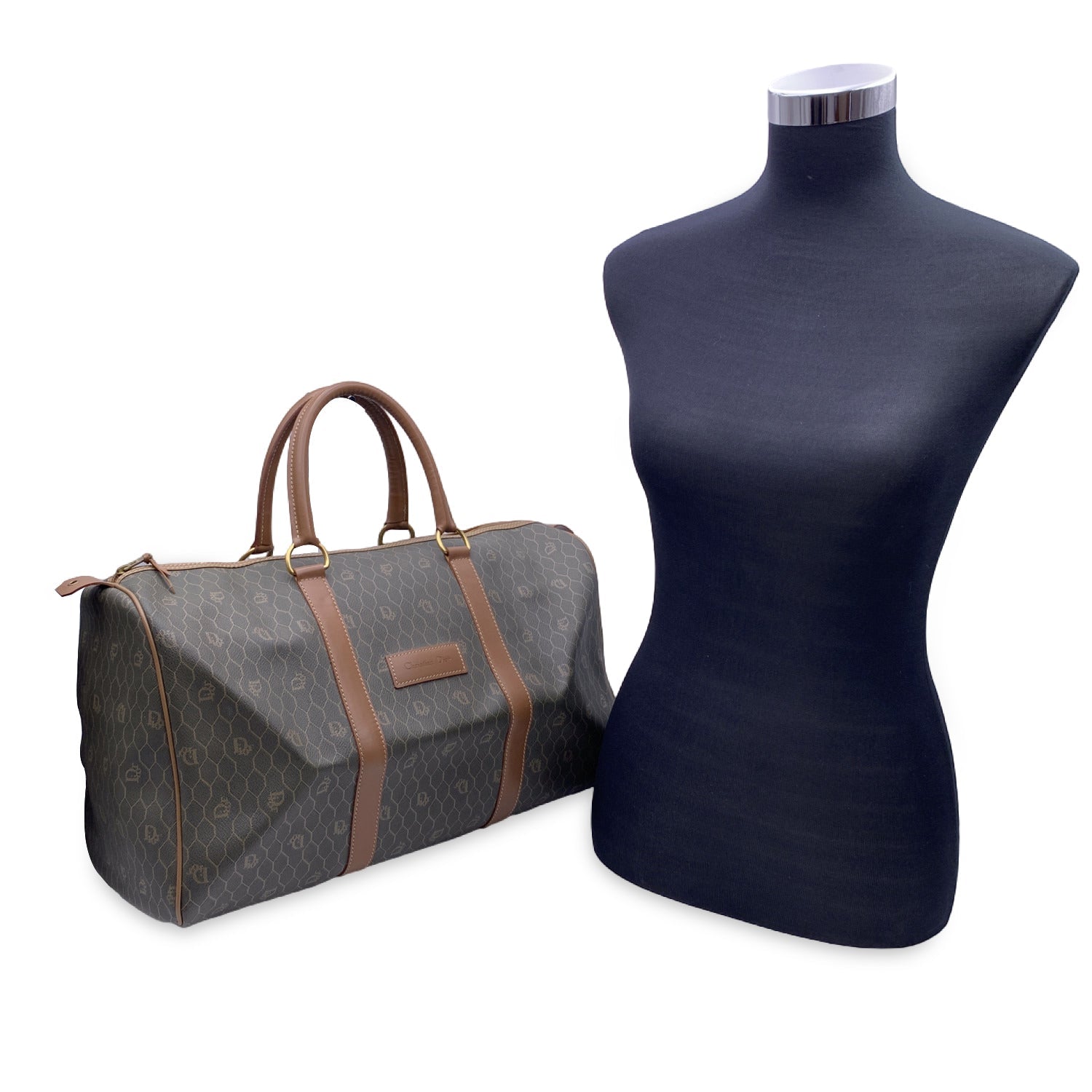 CHRISTIAN DIOR  Monogram Duffle Travel Unisex Bag Handbag