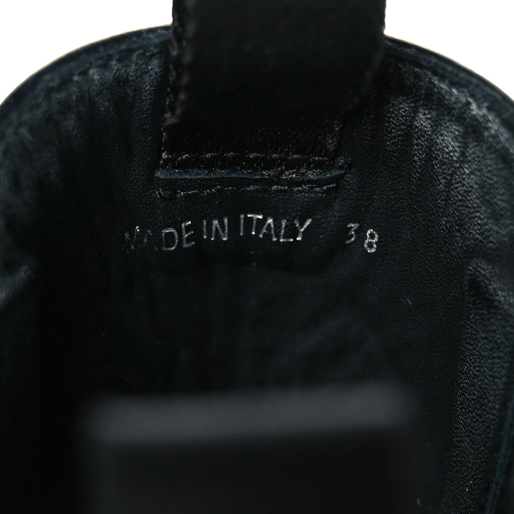 Prada Spazzolato Rois Monolith Chelsea 55mm Tall Boots 38 Black